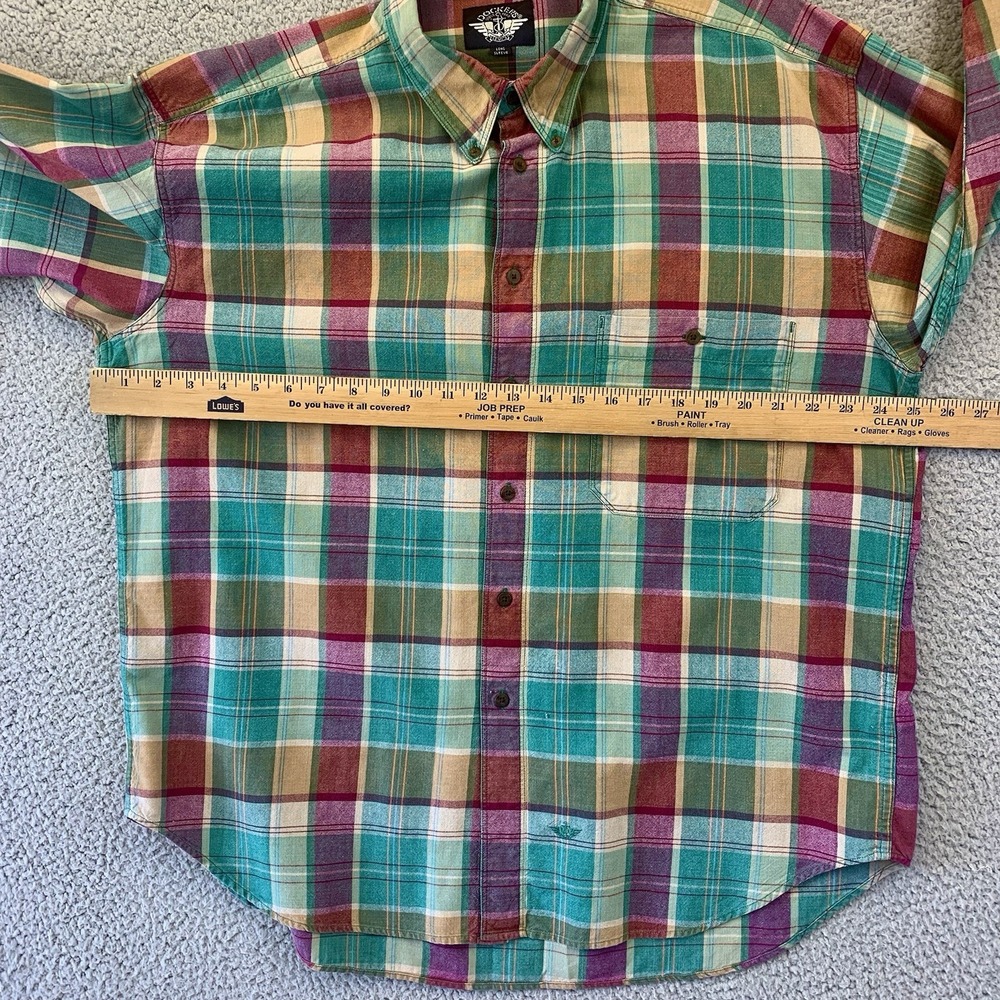 DOCKERS Men's Long Sleeve Plaid Button Down Shirt Size XL - Picture 6 of 16